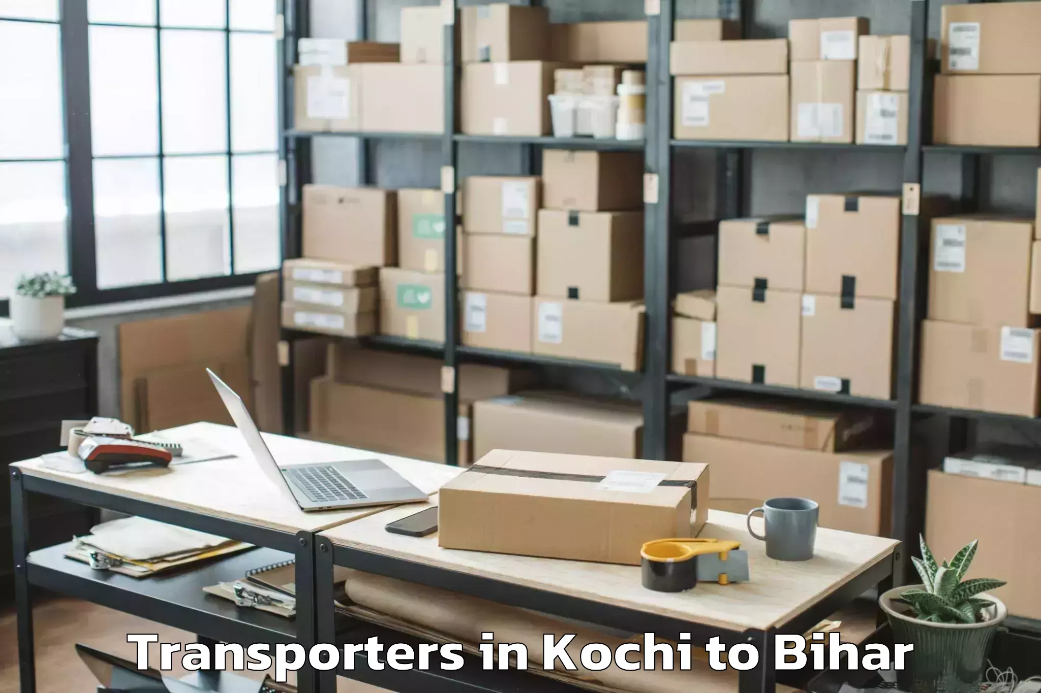 Top Kochi to Akbar Pur Barari Transporters Available